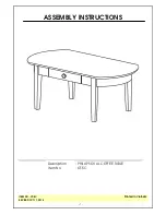 Preview for 1 page of Unfinished Furniture of Wilmington OT-5C Assembly Instructions