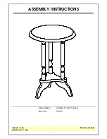 Unfinished Furniture of Wilmington OT-601 Assembly Instructions предпросмотр