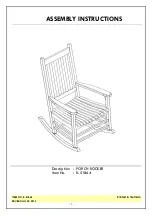 Preview for 1 page of Unfinished Furniture of Wilmington R-51864 Assembly Instructions Manual