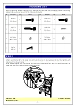 Preview for 3 page of Unfinished Furniture of Wilmington ROMA S-3102 Assembly Instructions