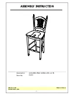 Preview for 1 page of Unfinished Furniture of Wilmington S-163 Assembly Instruction