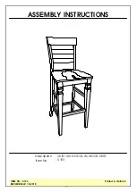 Unfinished Furniture of Wilmington S-193 Assembly Instructions preview