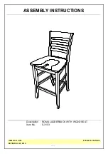 Preview for 1 page of Unfinished Furniture of Wilmington S-3103 Assembly Instructions