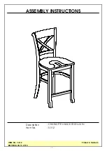 Preview for 1 page of Unfinished Furniture of Wilmington S-312 Assembly Instructions