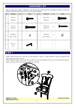 Предварительный просмотр 3 страницы Unfinished Furniture of Wilmington S-3902 Assembly Instructions