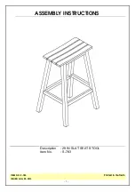 Unfinished Furniture of Wilmington S-783 Assembly Instructions preview