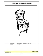 Unfinished Furniture of Wilmington S-9202 Assembly Instructions preview