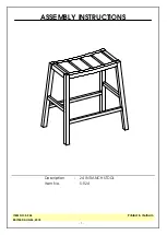 Unfinished Furniture of Wilmington S-924 Assembly Instructions предпросмотр