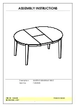 Unfinished Furniture of Wilmington SALERNO T-4848XB Assembly Instructions preview