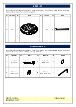 Предварительный просмотр 3 страницы Unfinished Furniture of Wilmington SALERNO T-4848XB Assembly Instructions