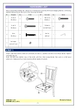 Предварительный просмотр 3 страницы Unfinished Furniture of Wilmington SAN REMO C-10 Assembly Instructions