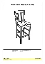 Unfinished Furniture of Wilmington SAN REMO S-103 Assembly Instructions предпросмотр