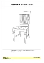 Unfinished Furniture of Wilmington SEATTLE C-11 Assembly Instructions preview