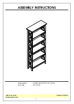 Unfinished Furniture of Wilmington SH-7230X Assembly Instructions предпросмотр