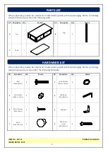 Preview for 3 page of Unfinished Furniture of Wilmington SUSSEX DROPLEAF WC-16 Assembly Instructions