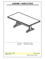 Предварительный просмотр 1 страницы Unfinished Furniture of Wilmington T-4068A Assembly Instructions