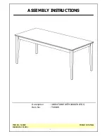 Preview for 1 page of Unfinished Furniture of Wilmington T-4084S Assembly Instructions