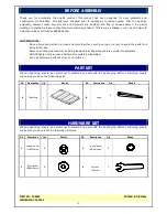 Preview for 2 page of Unfinished Furniture of Wilmington T-4084S Assembly Instructions