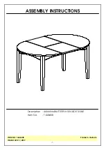 Unfinished Furniture of Wilmington T-4464XB Assembly Instructions Manual preview