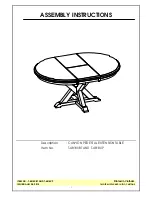 Предварительный просмотр 1 страницы Unfinished Furniture of Wilmington T-4818XBT Assembly Instructions Manual