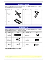 Предварительный просмотр 3 страницы Unfinished Furniture of Wilmington T-4818XBT Assembly Instructions Manual