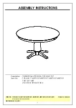 Unfinished Furniture of Wilmington T-7B Assembly Instructions предпросмотр