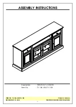 Unfinished Furniture of Wilmington TRENTON TV-10A Assembly Instructions Manual preview