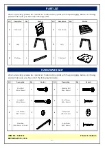 Preview for 3 page of Unfinished Furniture of Wilmington TUSCANY S-293SW Assembly Instructions