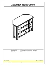 Unfinished Furniture of Wilmington TV-49 Quick Start Manual предпросмотр