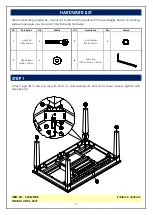 Предварительный просмотр 3 страницы Unfinished Furniture of Wilmington VISTA T-406018XB Assembly Instructions Manual