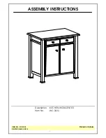 Unfinished Furniture of Wilmington WC-3222 Assembly Instructions Manual preview