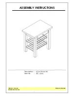 Unfinished Furniture of Wilmington WC-3624 Assembly Instructions preview