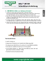 Preview for 7 page of unGer HiFlo DI140 Quick Start Manual