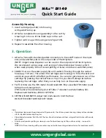 Preview for 9 page of unGer HiFlo DI140 Quick Start Manual