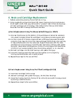 Preview for 10 page of unGer HiFlo DI140 Quick Start Manual