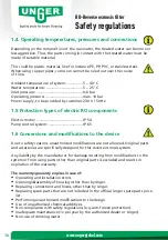 Preview for 4 page of unGer RO60C Operating Instructions Manual