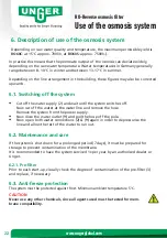 Preview for 10 page of unGer RO60C Operating Instructions Manual