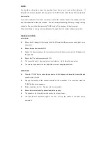 Preview for 9 page of Uni-Art SP4790A User Manual