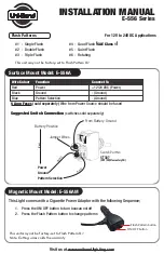 Uni-bond E-556 Series Installation Manual preview