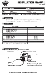 Предварительный просмотр 1 страницы Uni-bond E-917AA Installation Manual