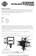 Uni-bond LWP6800H Installation Instructions preview