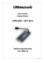 UNI electronic UPM 8006 User Manual предпросмотр