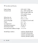 Предварительный просмотр 64 страницы Uni-Elektra 279891 Operation And Safety Notes