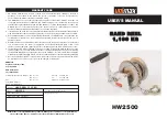 Uni-max HW2500 User Manual preview