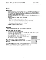 Preview for 5 page of Uni-ram UG5000E Operating Manual