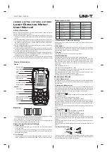 UNI-T LM50A User Manual preview