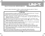 Preview for 5 page of UNI-T U Operating Manual