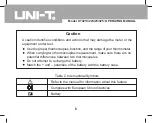 Preview for 6 page of UNI-T U Operating Manual