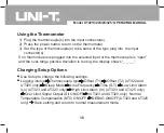 Preview for 16 page of UNI-T U Operating Manual