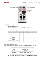 Preview for 7 page of UNI-T UDP6700-DC User Manual